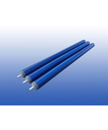 rollenbaanrol kunststof - 50cm - Ø 30mm - RVS as
