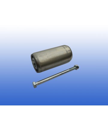 rollenbaanrol staal - 10cm - Ø50mm - stalen as