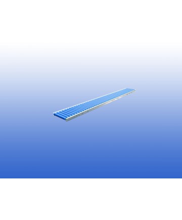 3m Kunststof zwaartekracht rollenbaan 30 cm h.o.h. 60 mm
