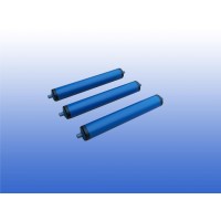rollenbaanrol kunststof - 20cm - Ø 30mm - RVS as
