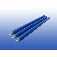 rollenbaanrol kunststof - 20cm - Ø 30mm - RVS as