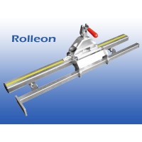 Lengteaanslag zaagtafel rollenbaan - 3 meter - 5 steunen - links gemonteerd