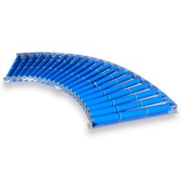 Kunststof rollenbaanbocht - 465 mm breed - ø 50 mm